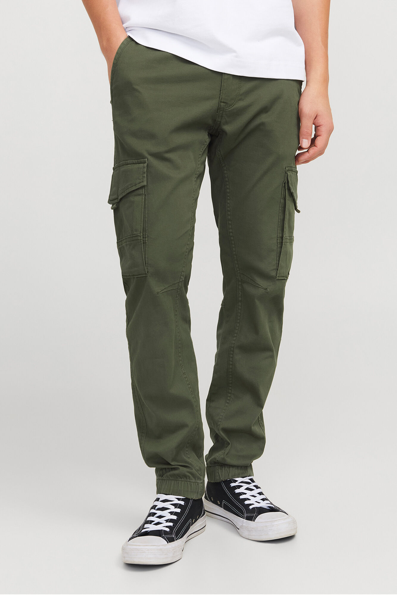 Jack & Jones Pantal&oacute;n cargo slim fit verde