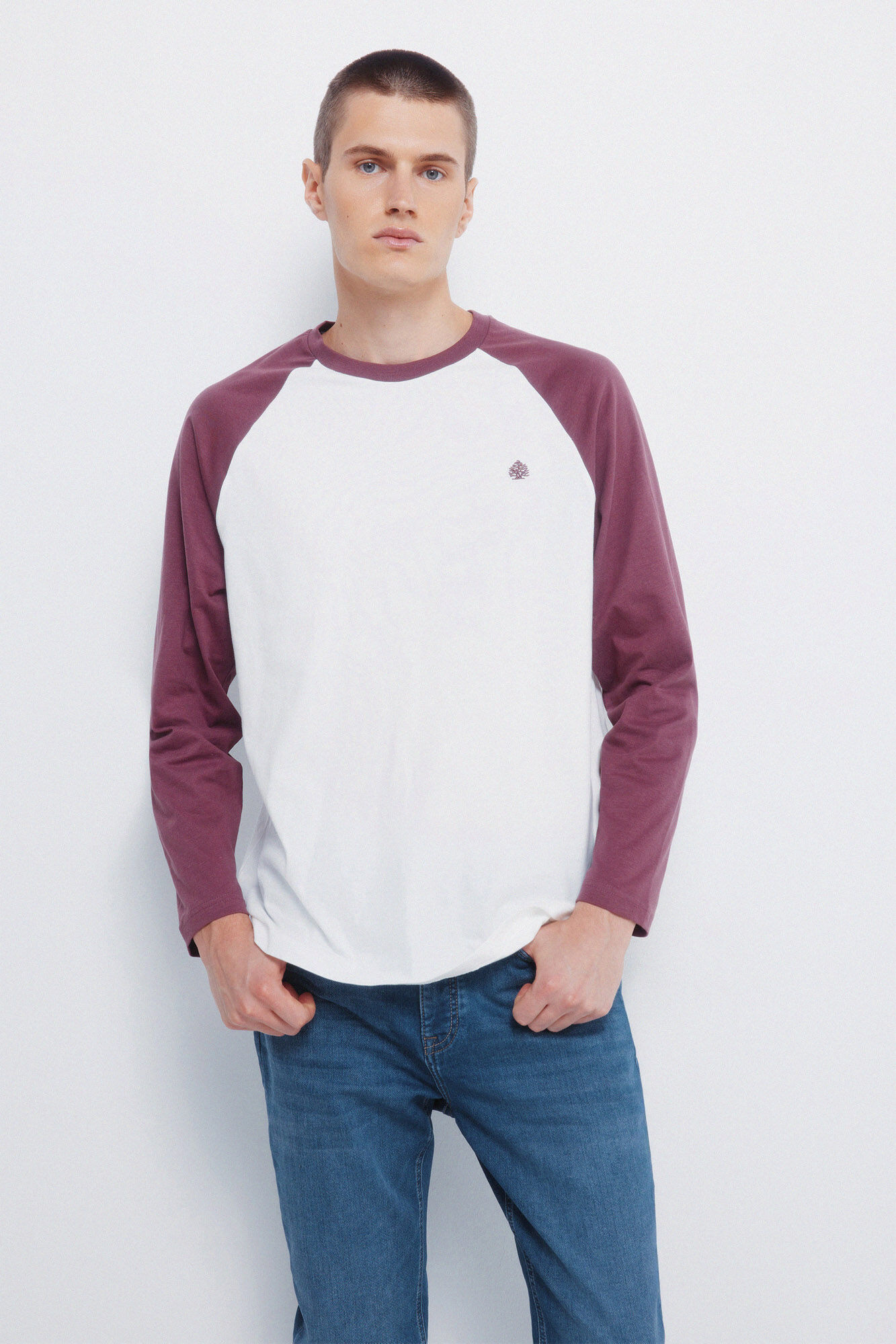 Springfield Jeans de mezclilla de denim de corte entallado azulado