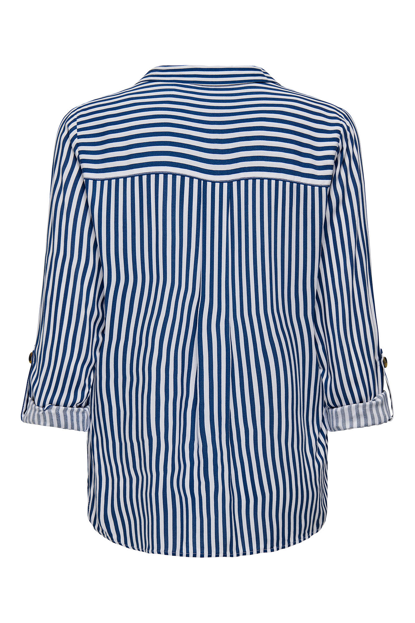 Only Camisa fluida con bolsillos frontales azulado