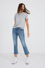 Springfield Jeans Kick Flare Lavado Sostenible azul