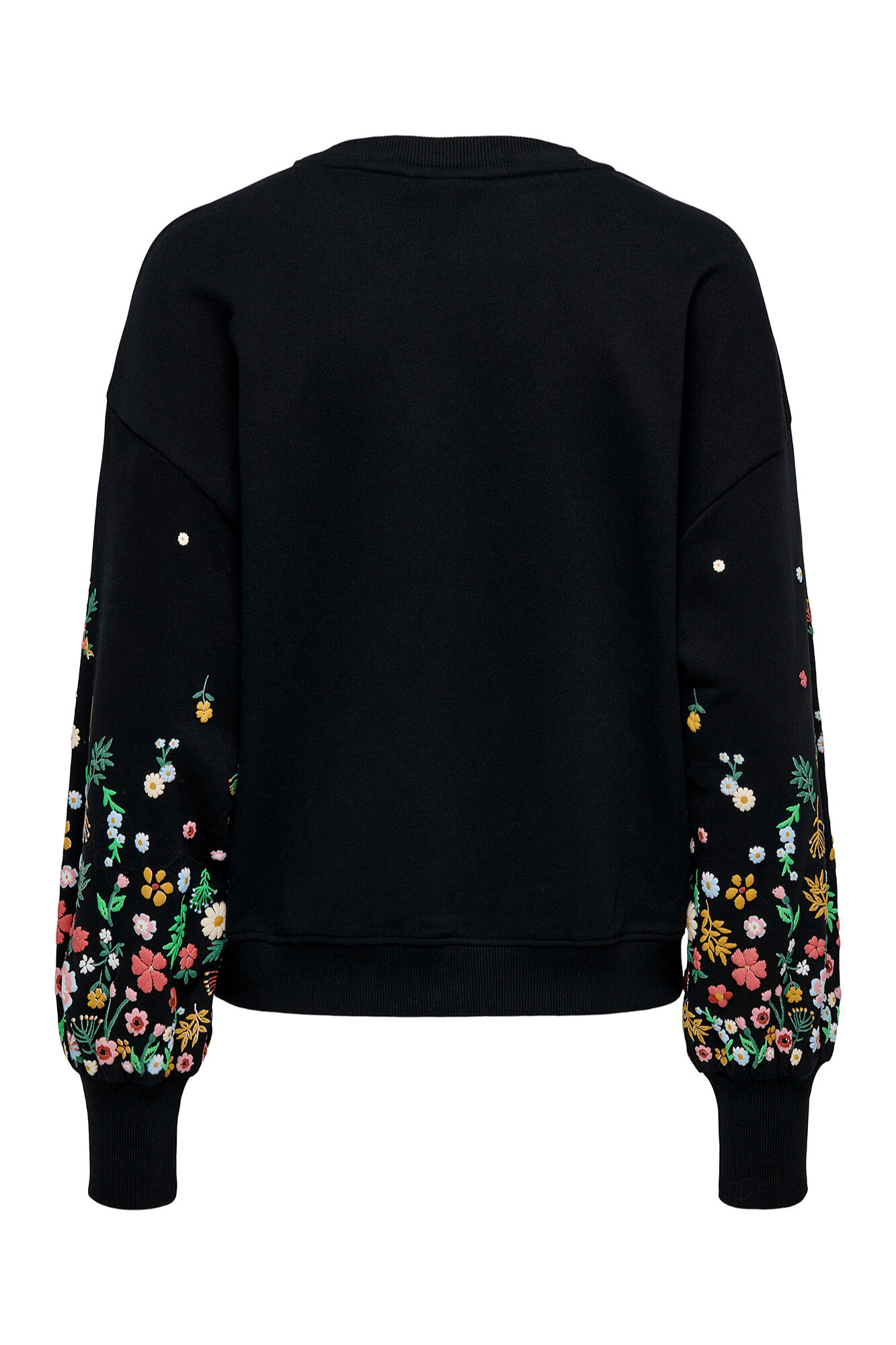 Only Sudadera de cuello redondo negro