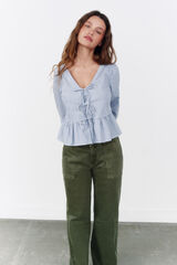 Springfield Blusa "Maranta" azul