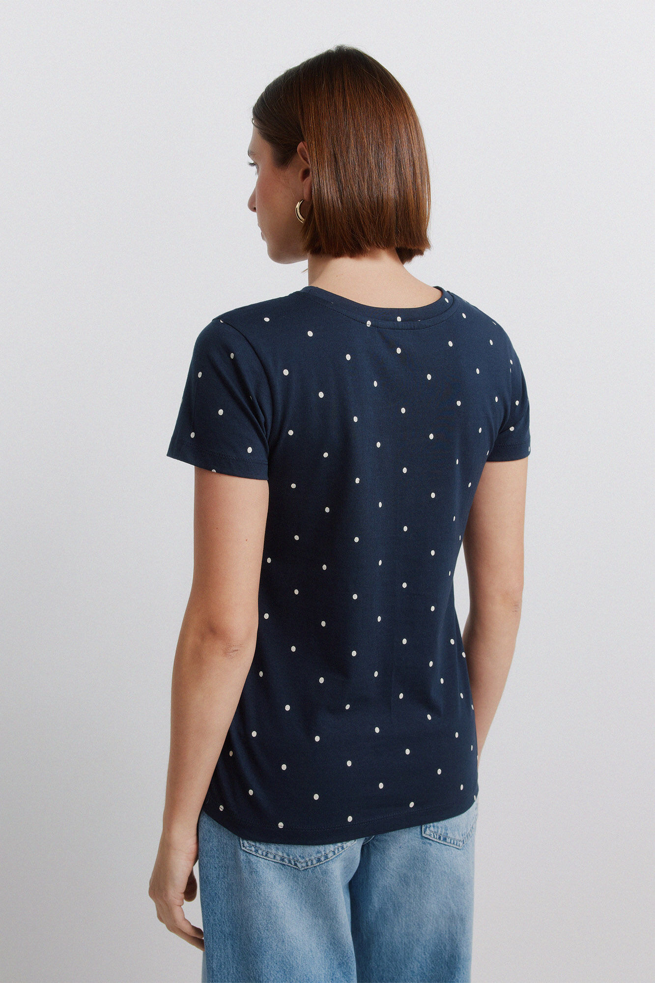 Springfield Playera de manga corta estampada marino