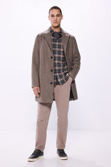 Springfield Pantalón comfort slim fit café