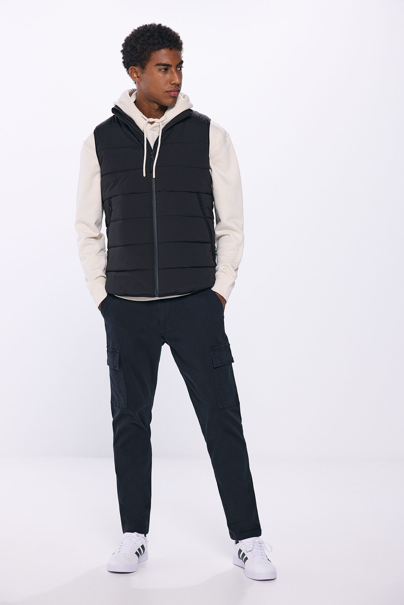 Springfield Chaleco acolchado negro