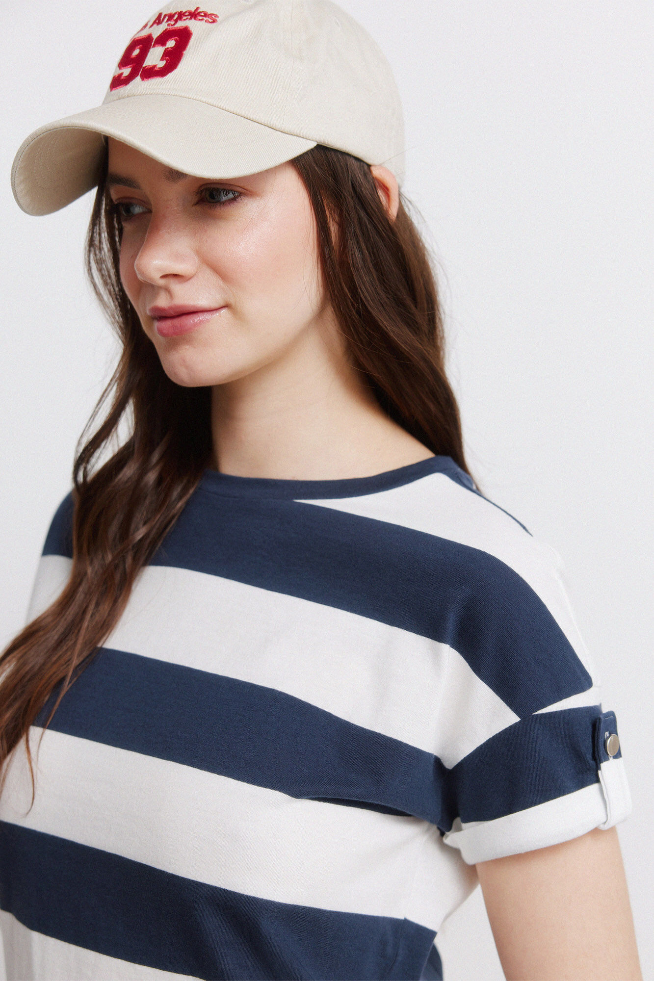 Springfield Playera de manga corta a rayas