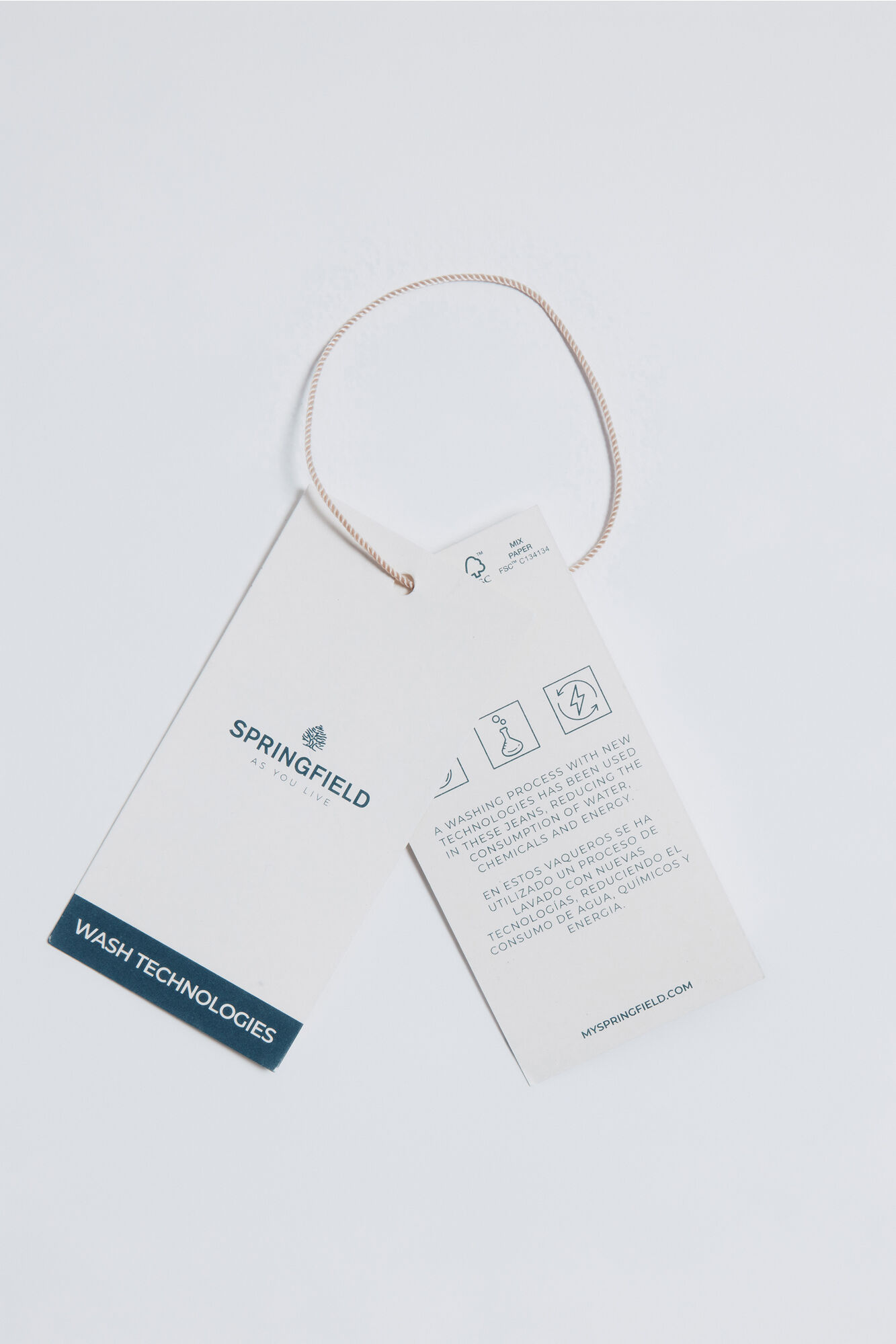 Springfield Pantalones cargo algod&oacute;n kaki