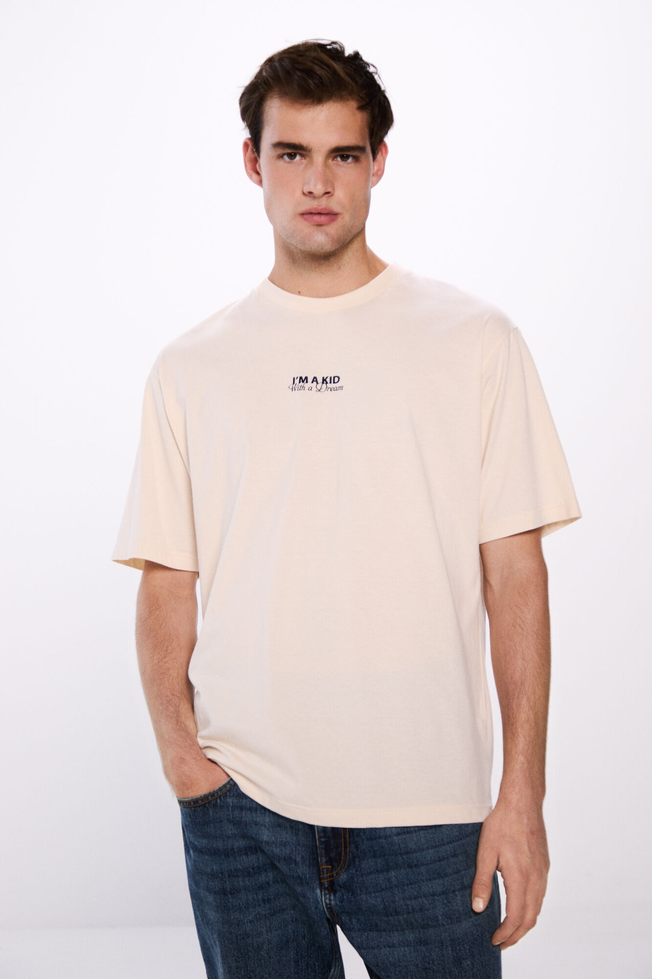 Springfield Playera kid with a dream blanco