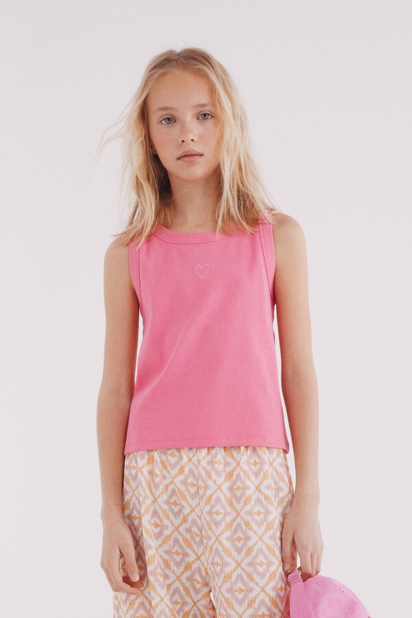 Springfield Kids Top tirantes tejido niña morado/lila