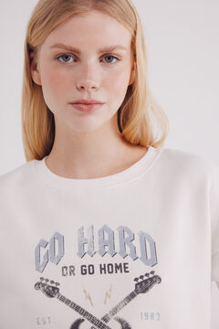 Springfield Sudadera gráfica beige