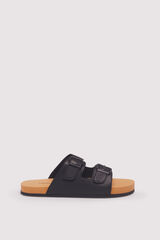 Springfield Sandalia doble hebilla negro