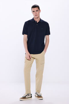 Springfield Polo piqué basico regular fit azul