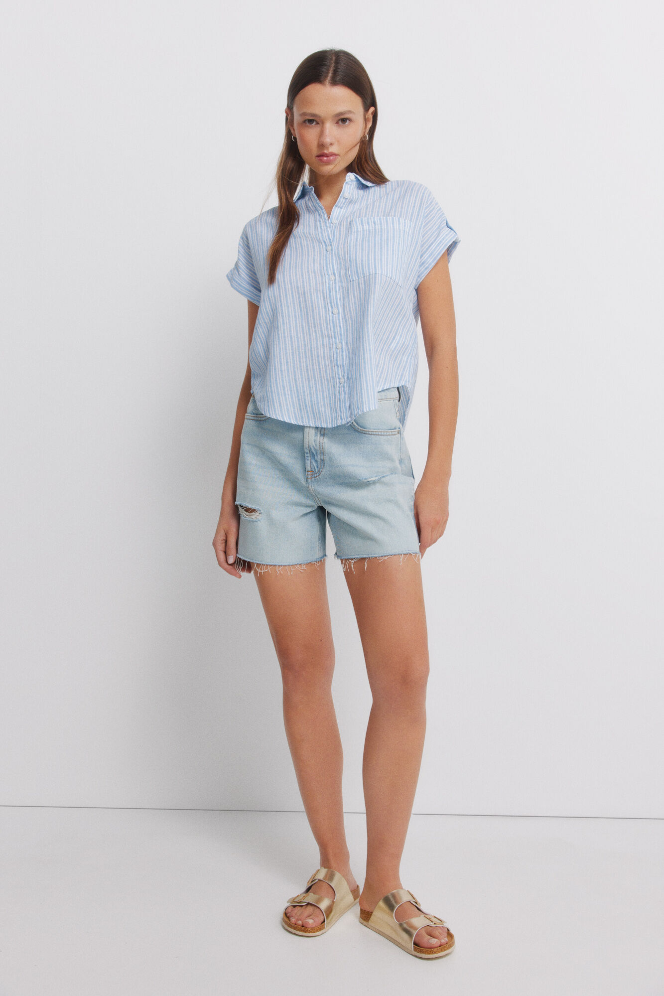 Springfield Camisa de manga corta de algod&oacute;n