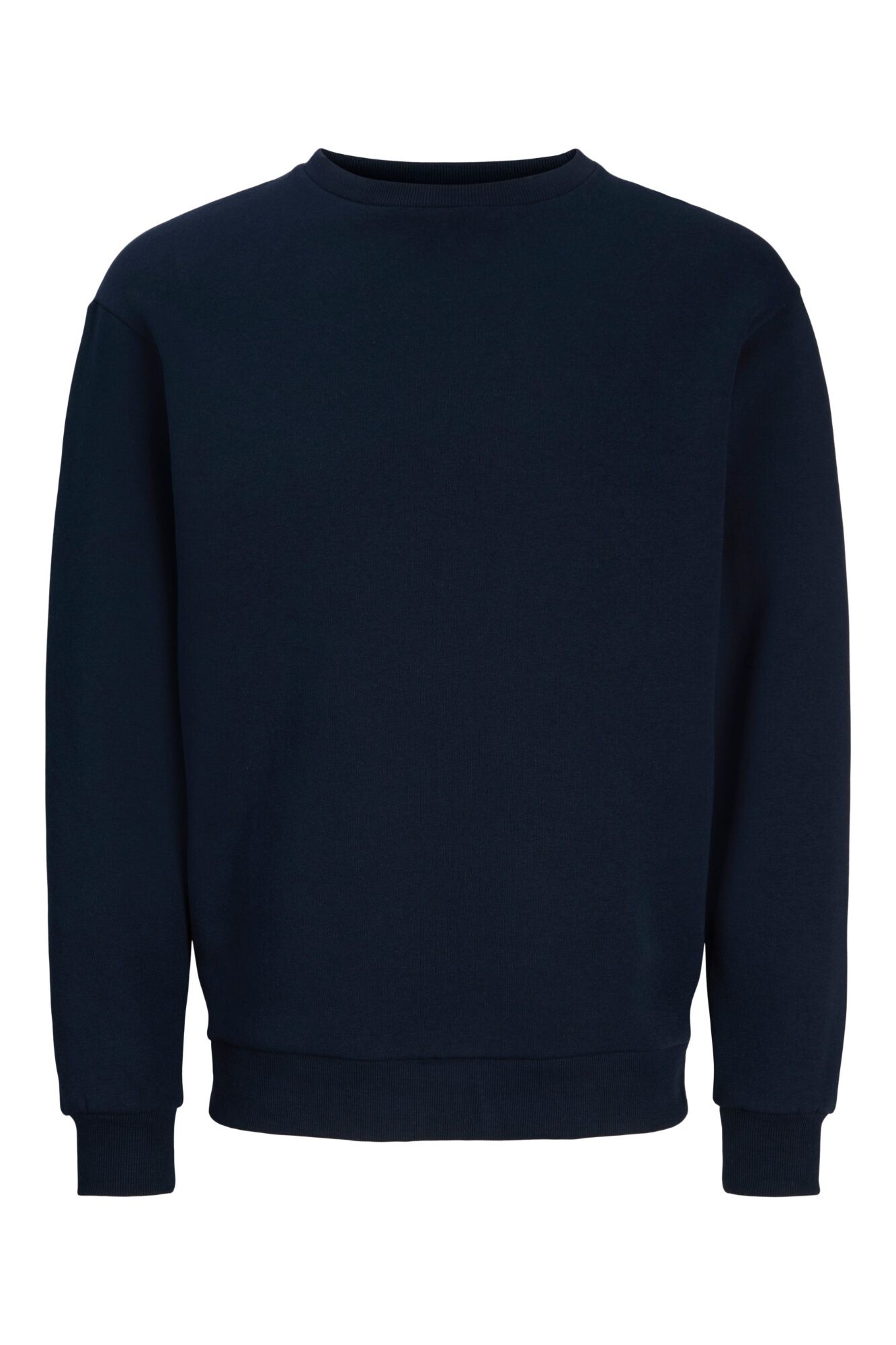 Jack & Jones Sudadera b&aacute;sica de cuello redondo marino