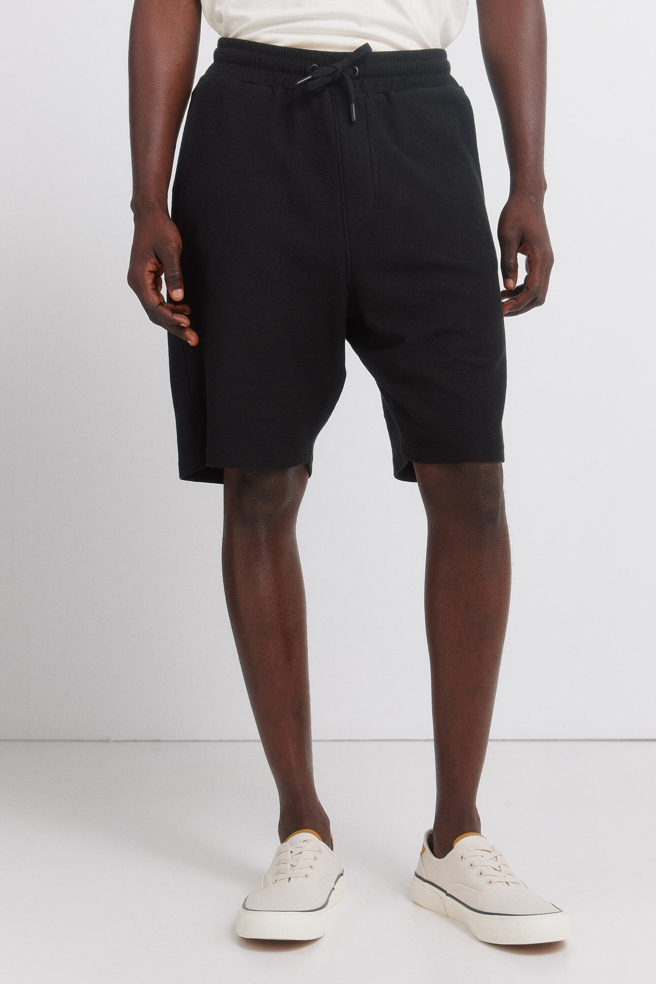 Springfield Bermudas de felpa negro