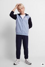 Springfield Kids Sudadera beisbolera 94 ni&ntilde;o azul indigo