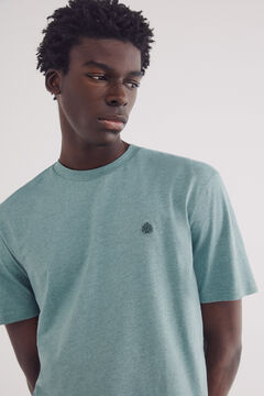 Springfield Playera melange básica verde