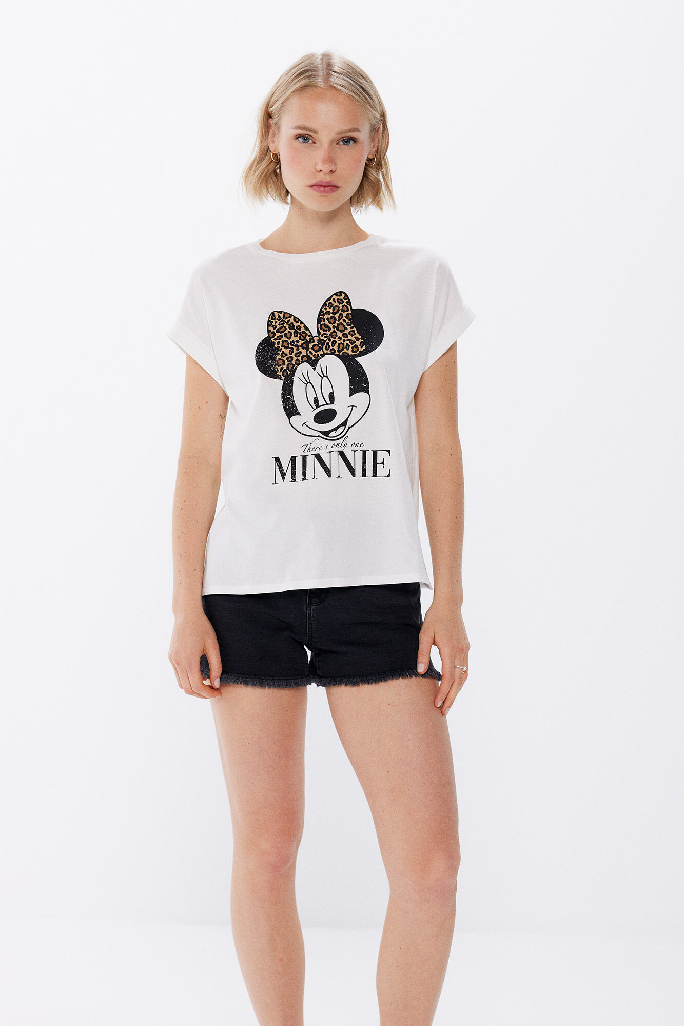Springfield Playera "Minnie" lazo leopardo natural