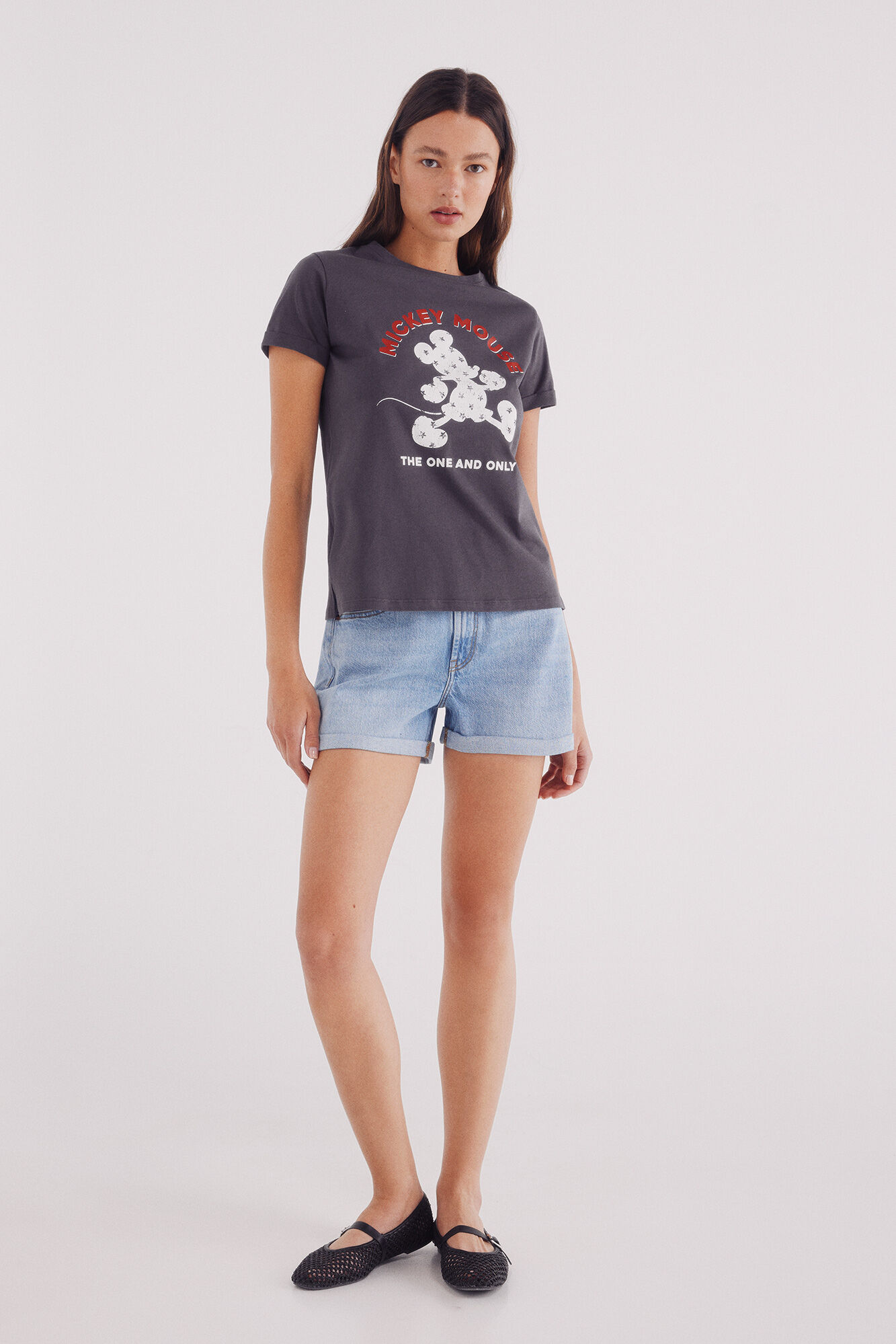 Springfield Playera "Mickey Mouse" gris