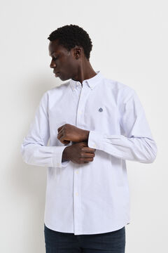 Springfield Camisa oxford rayas azulado