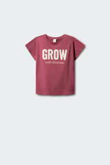 Springfield Kids Playera manga corta para ni&ntilde;a grow morado/lila