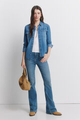 Springfield Jeans de corte bota azul