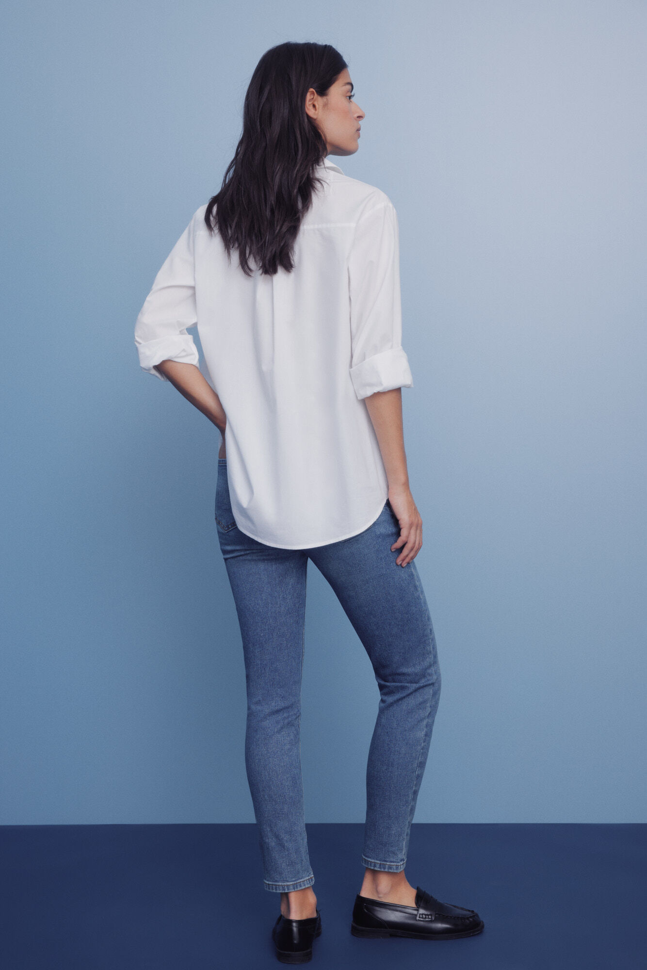 Springfield Jeans push up azul