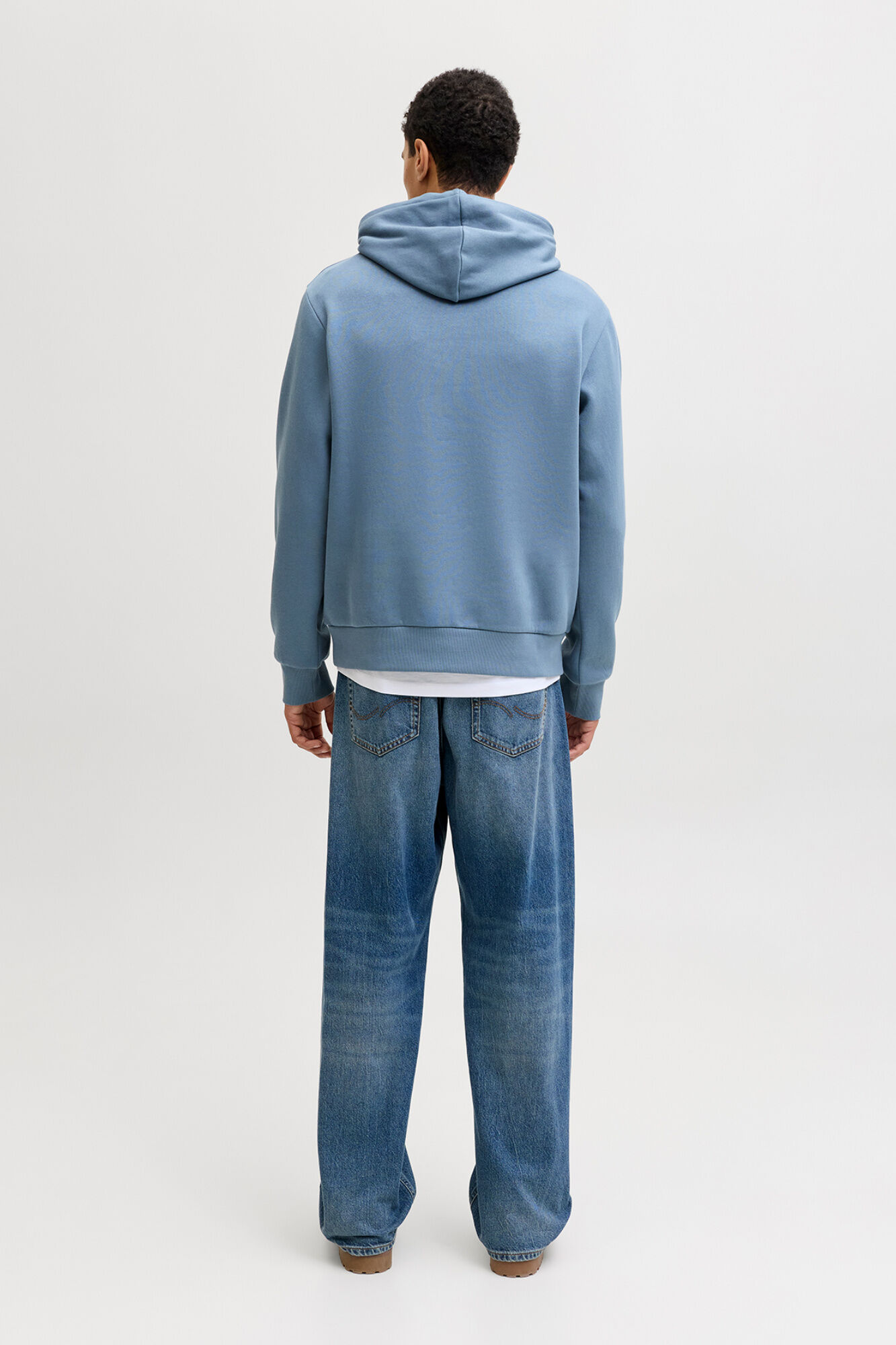 Jack & Jones Sudadera estampada con capucha gris