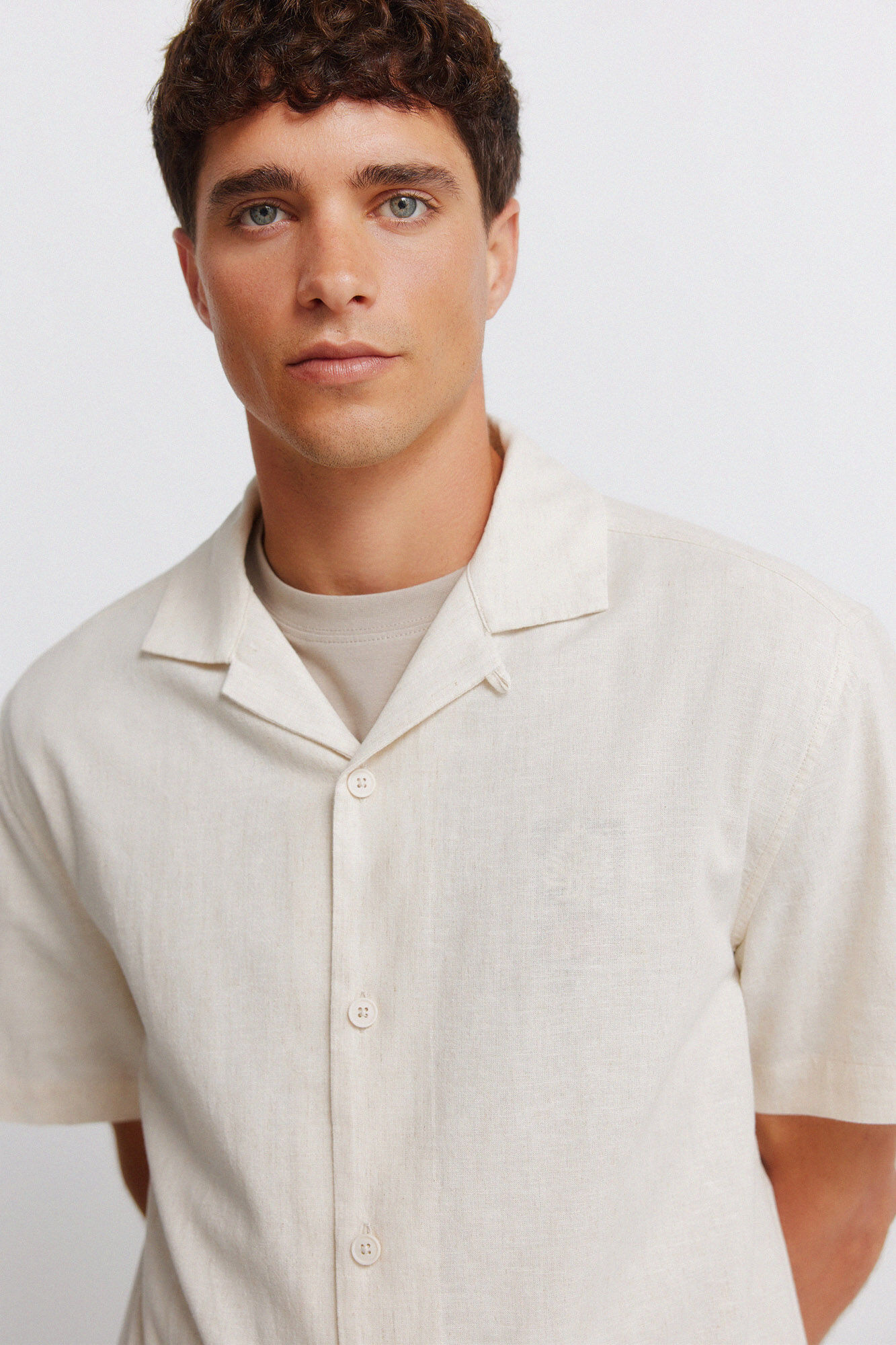 Springfield Camisa manga corta de lino