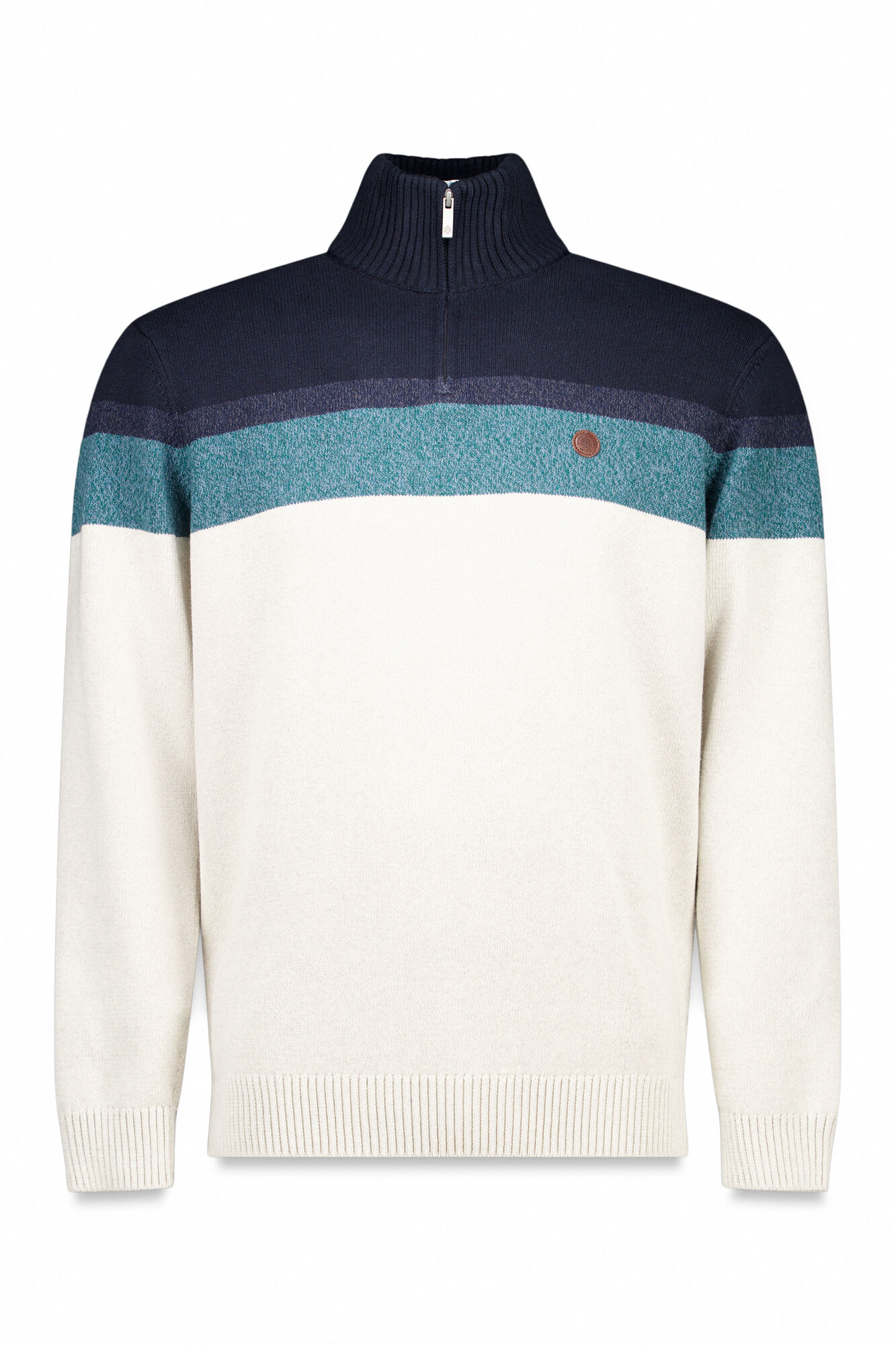 Springfield Jersey con cierre y bloques de color azul