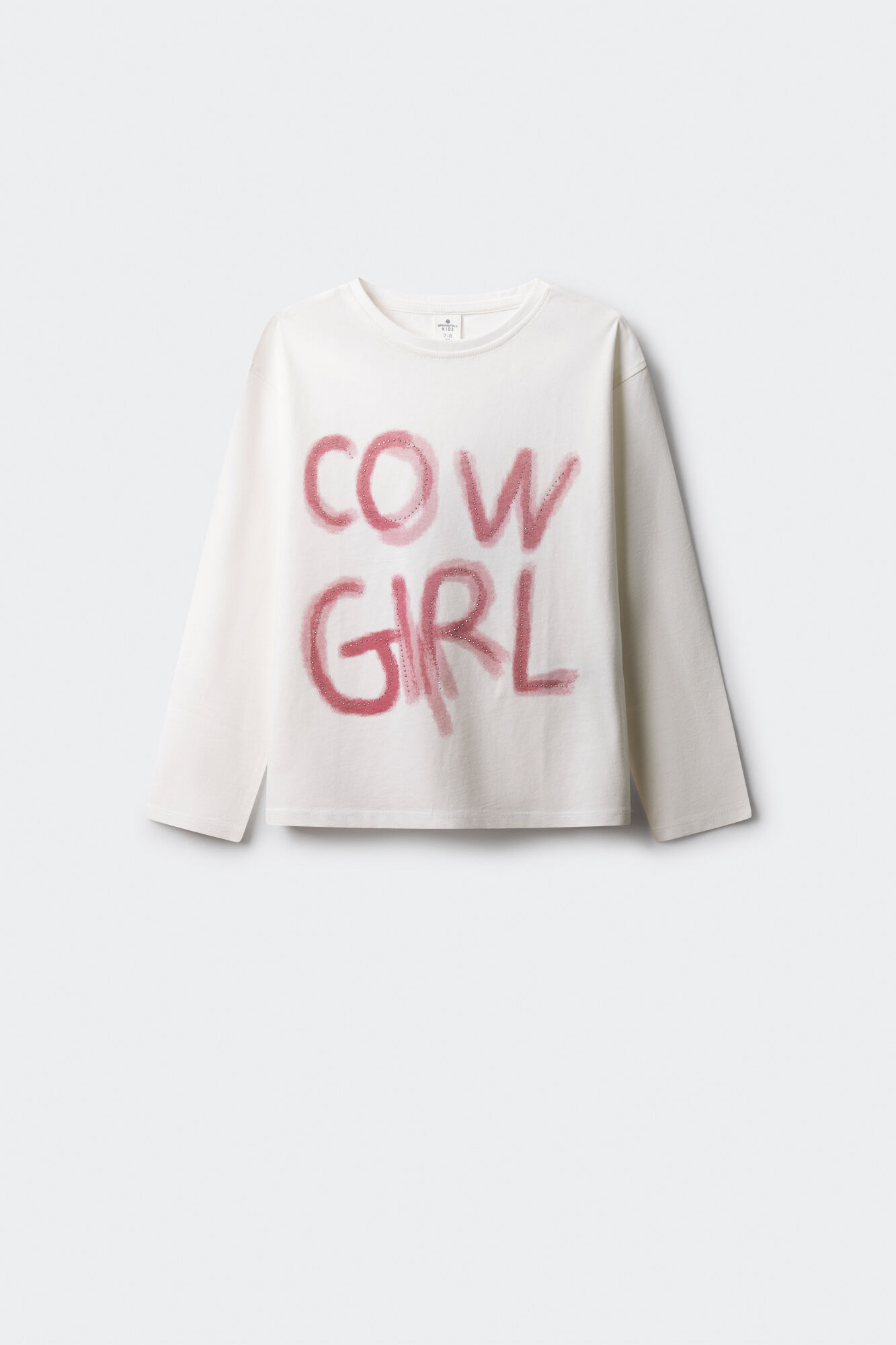 Springfield Kids Playera cowgirl ni&ntilde;a marfil
