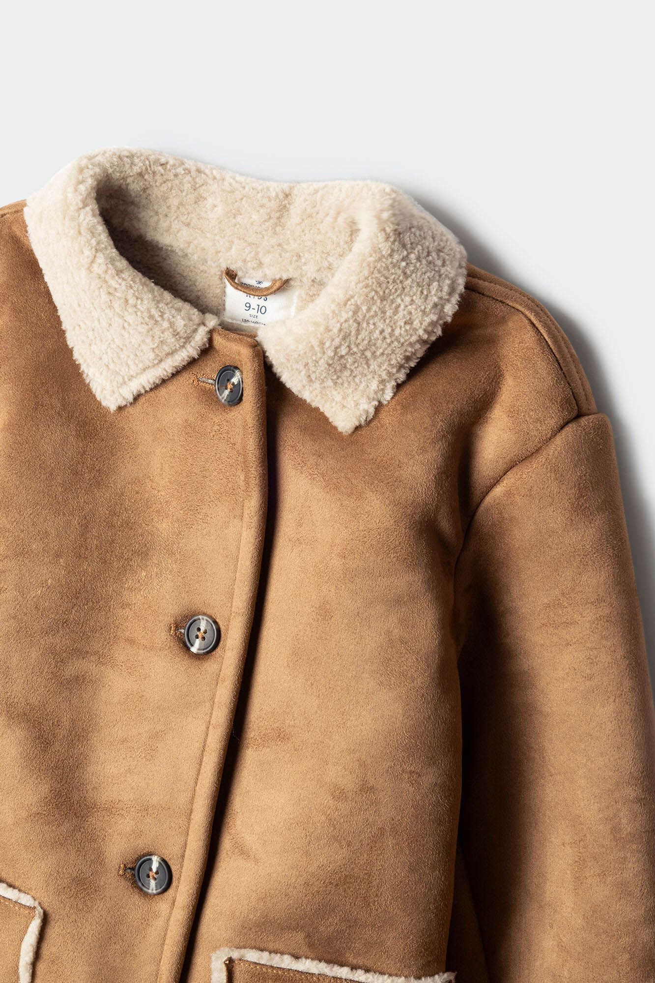 Springfield Kids Chamarra de ni&ntilde;a de doble cara caf&eacute;