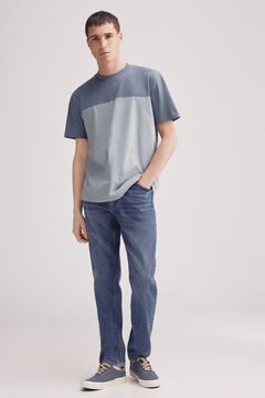 Springfield Playera color block azul