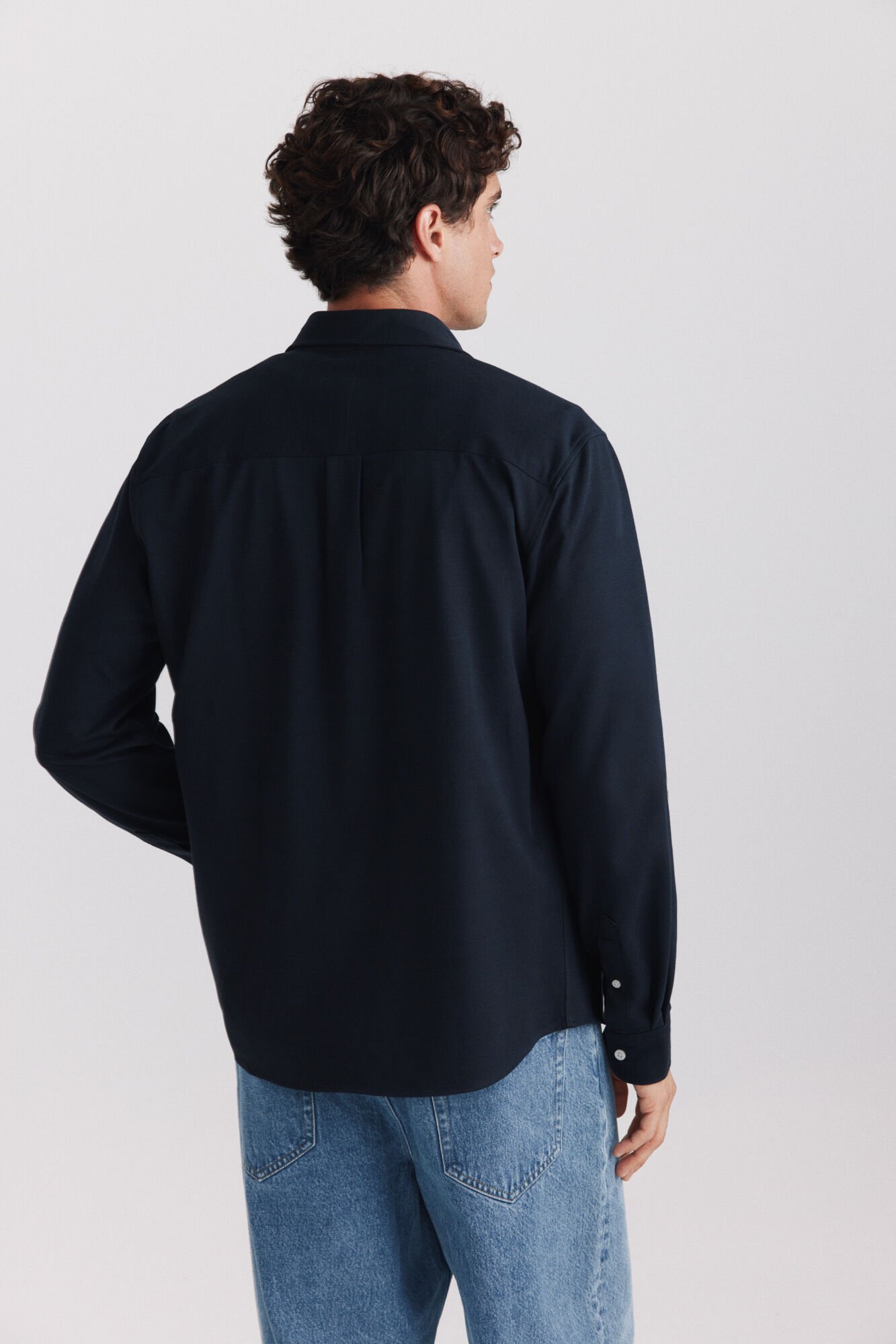 Springfield Camisa performance comfort quick dry y non-iron azul