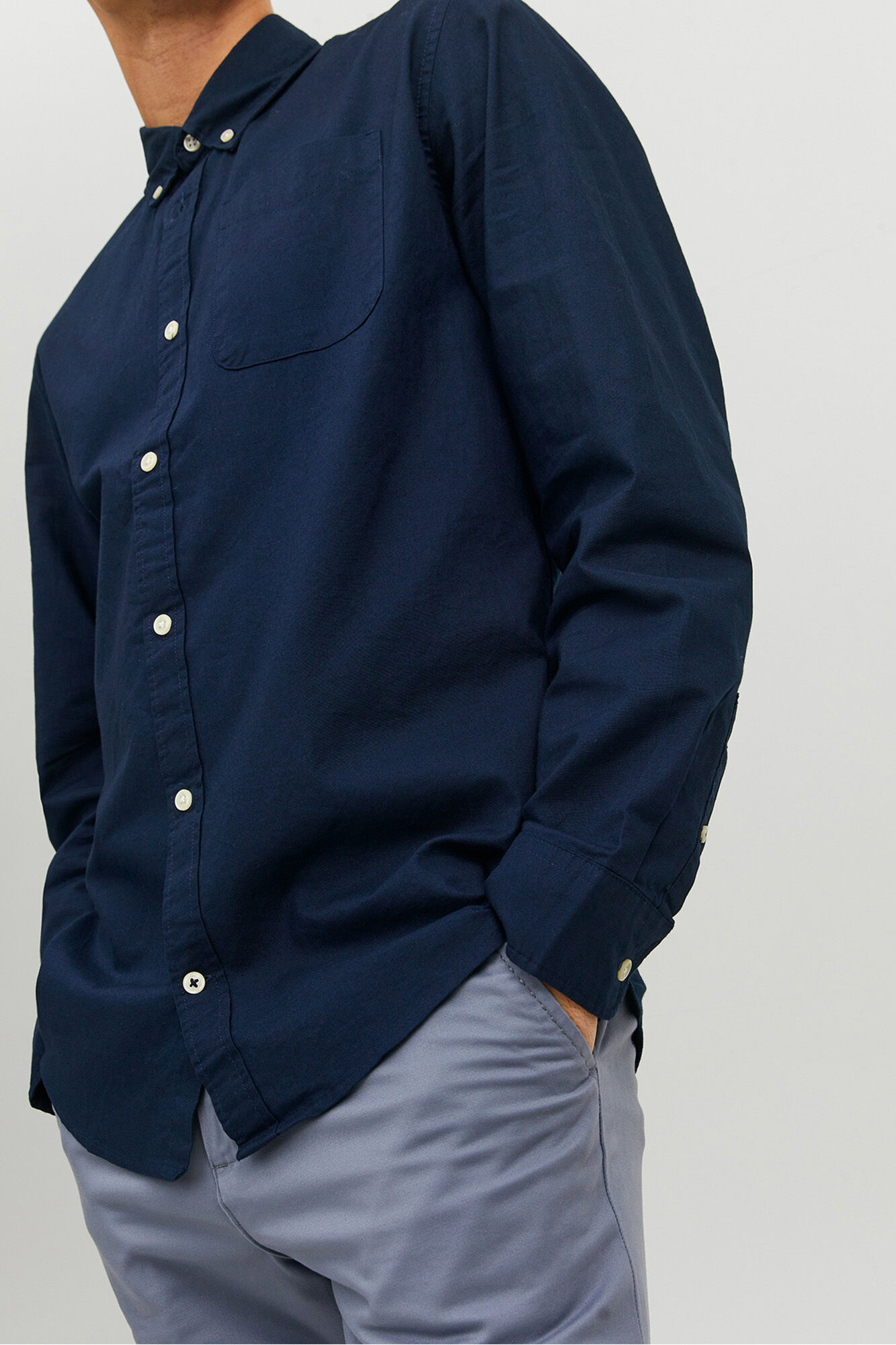 Jack & Jones Camisa oxford confort fit marino