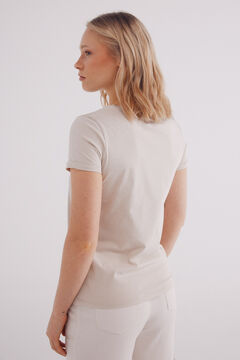 Springfield Playera efecto lavado beige