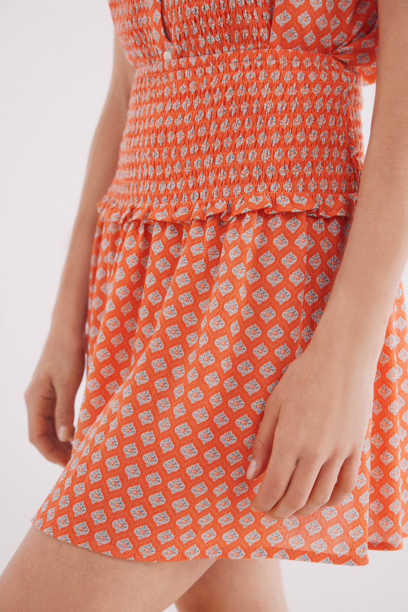 Springfield Falda el&aacute;stica con estampado de panal