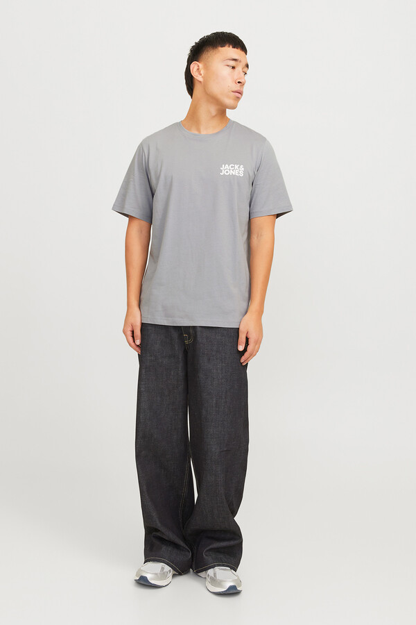 Jack & Jones Playera estándar fit gris