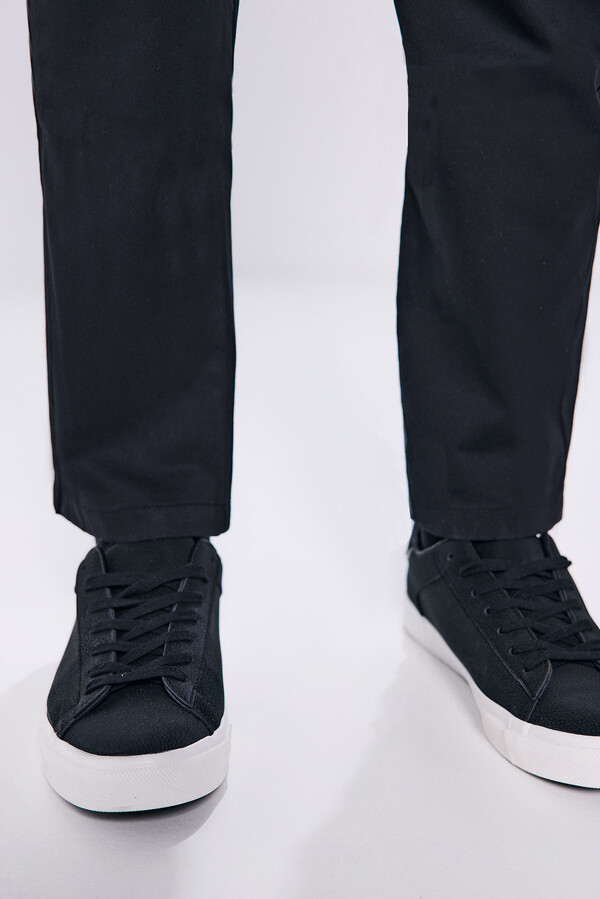 Springfield Pantalón chino slim fit negro