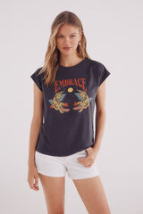 Springfield Playera gráfica gris