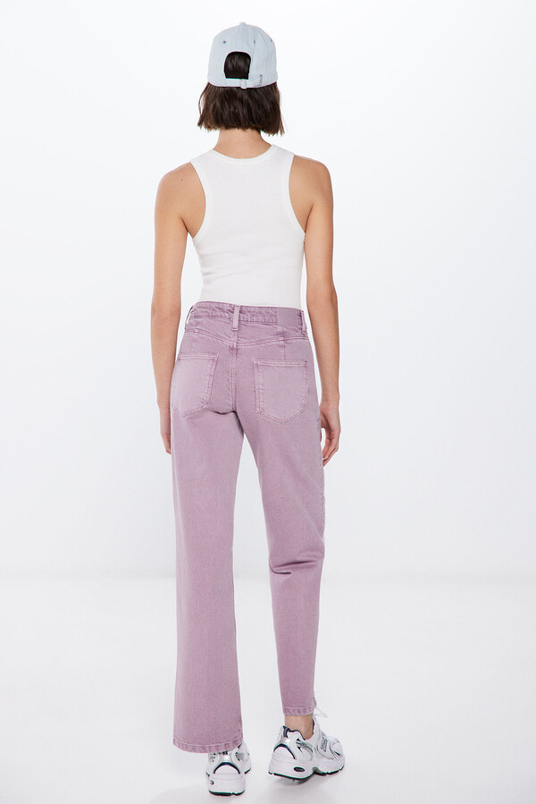 Springfield Jeans straight wide color lila