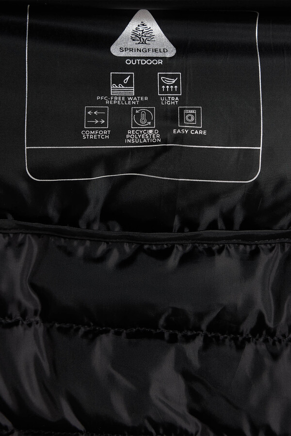 Springfield Chamarra acolchada combinada negro