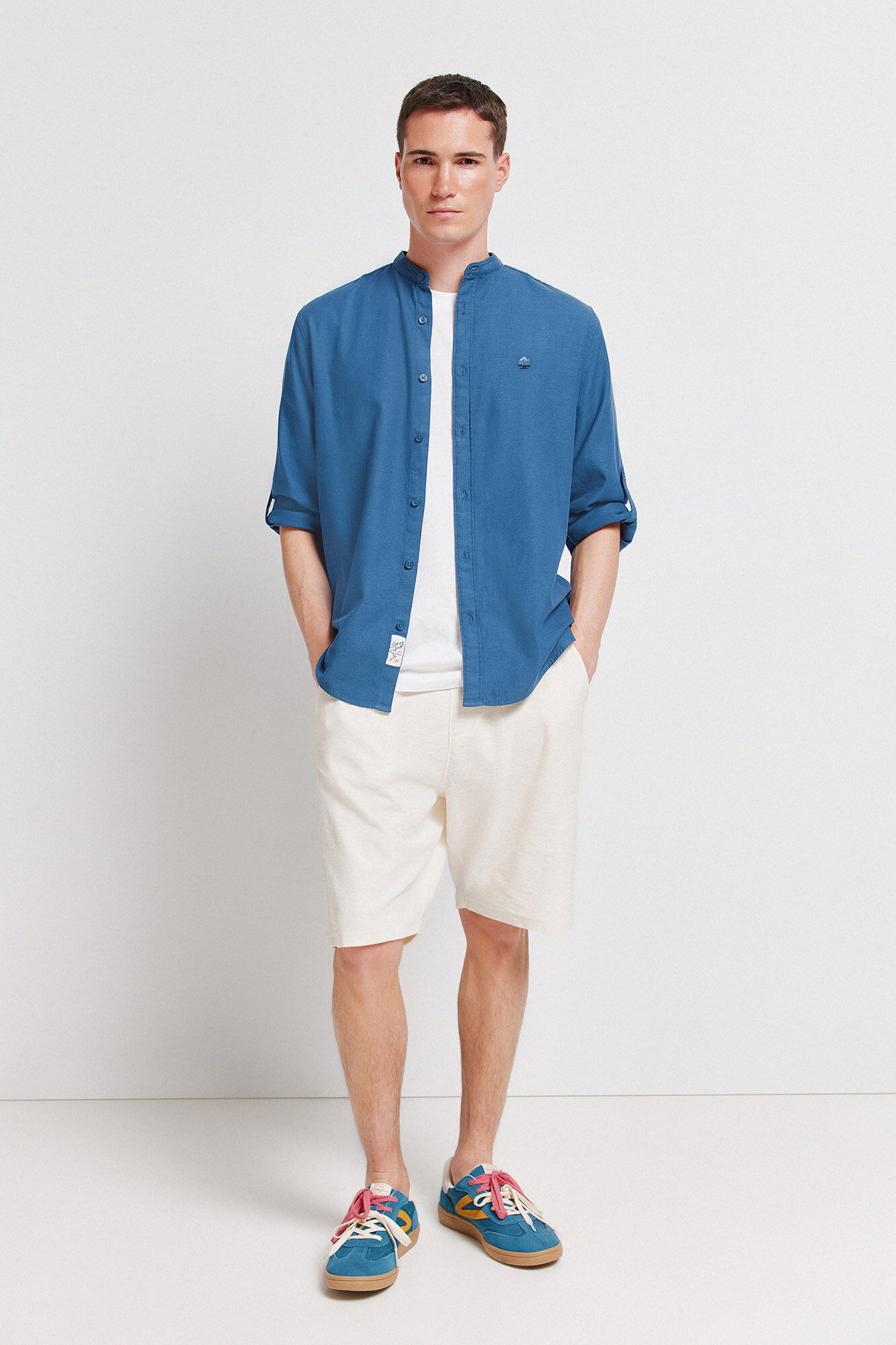 Springfield Bermudas de felpa blanco