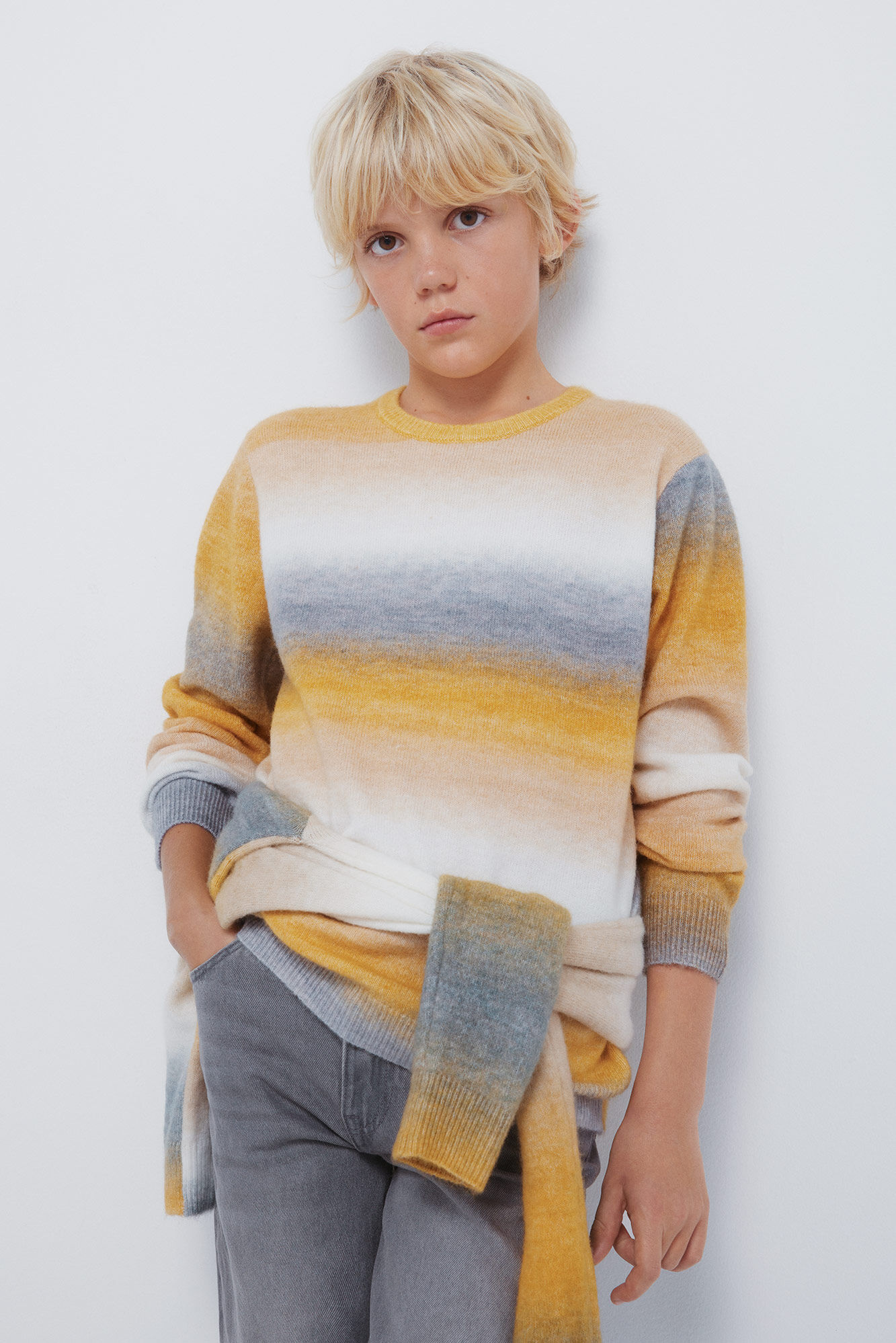 Springfield Kids Jersey de rayas naranjas para ni&ntilde;o