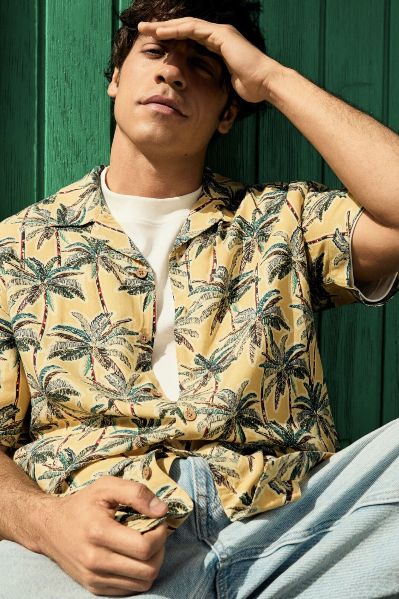 Springfield Camisa manga corta viscosa estampado