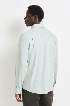 Springfield Camisa vestir bicolor verde