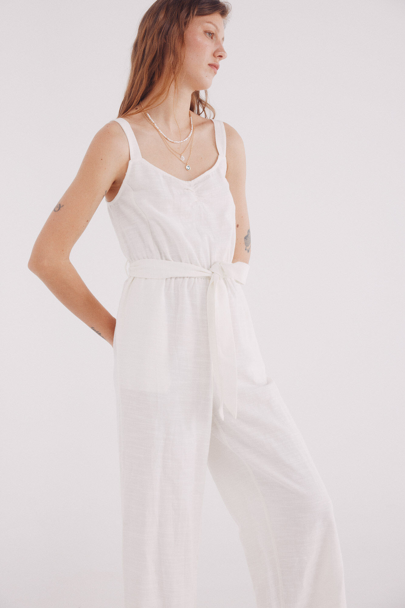 Springfield Jumpsuit tirantes algod&oacute;n