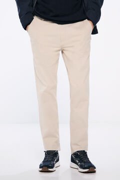 Springfield Pantalón chino slim fit color beige