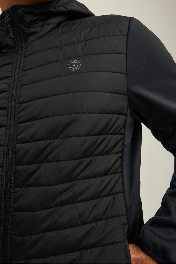 Jack & Jones Chamarra acolchada combinada negro