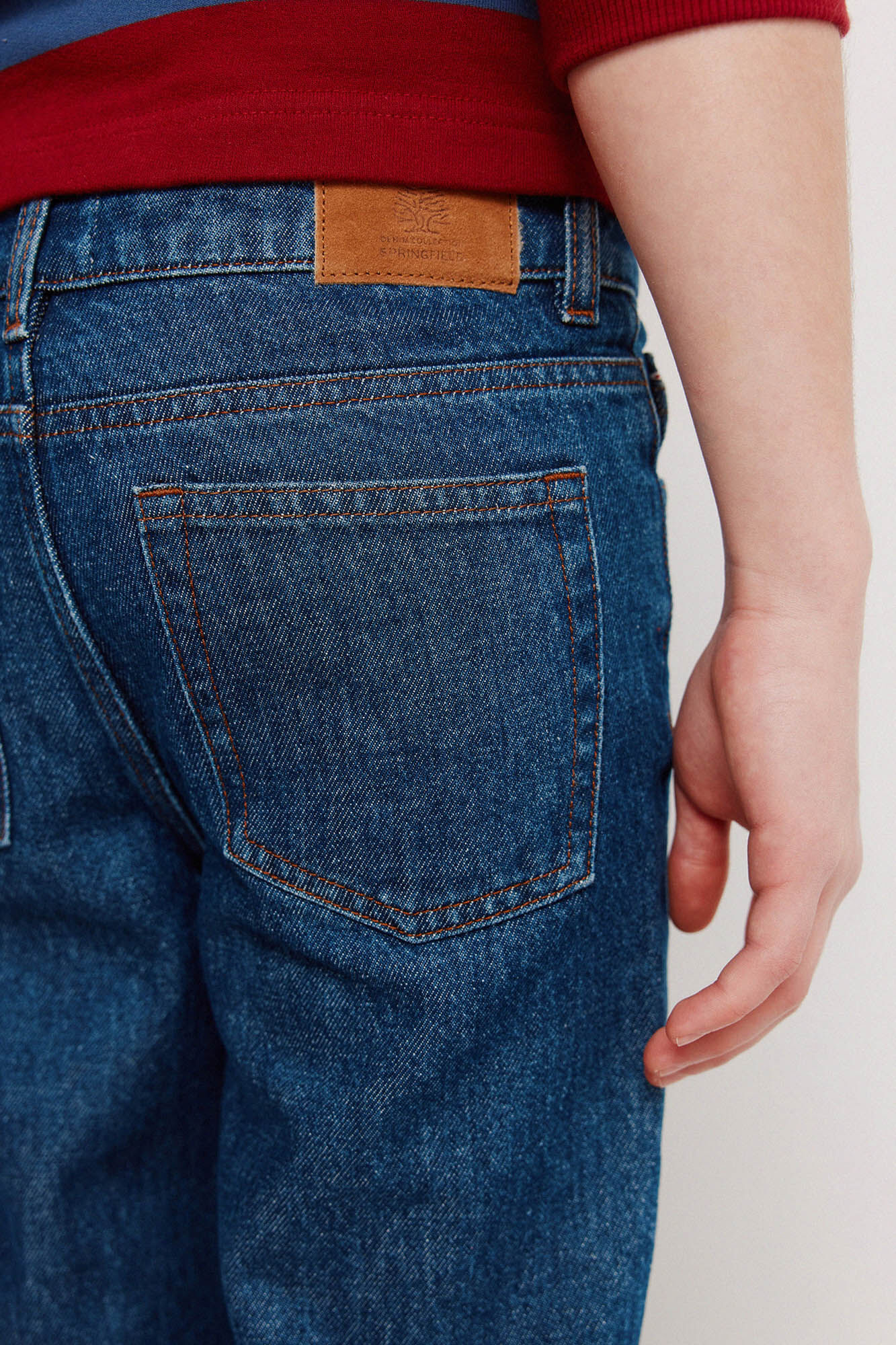 Springfield Kids Pantal&oacute;n ligero de denim para ni&ntilde;o azulado